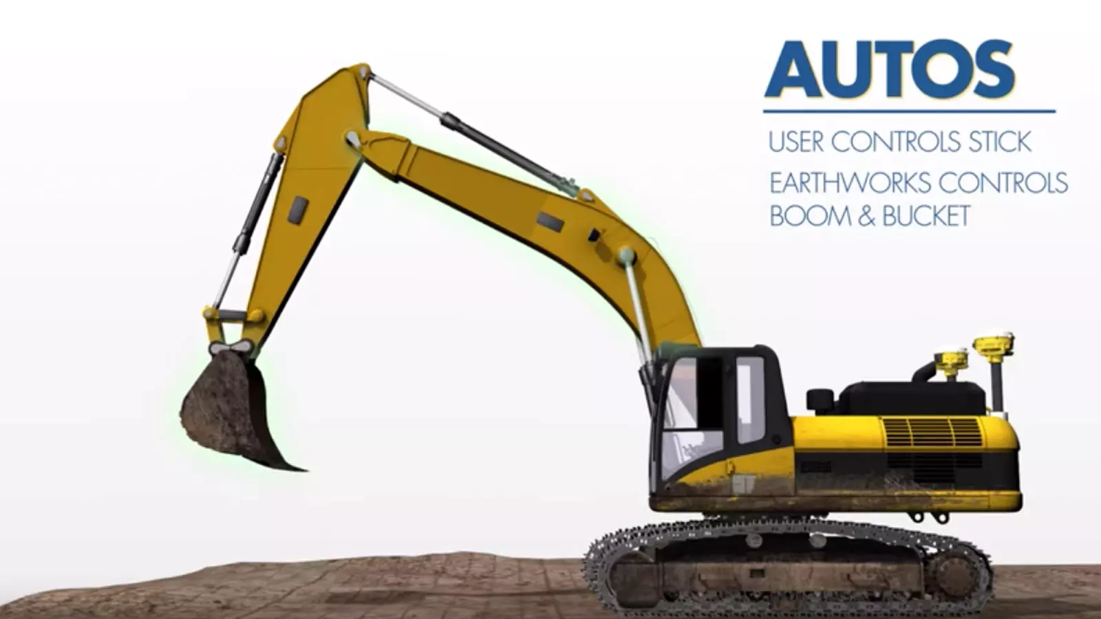 Automatic excavator control by Trimble