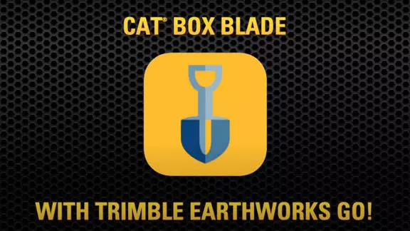 Cat Box Blade with Trimble Earthworks GO!